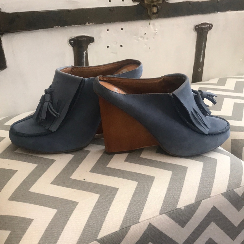 Anthropology Lucky Penny Suede Shoes